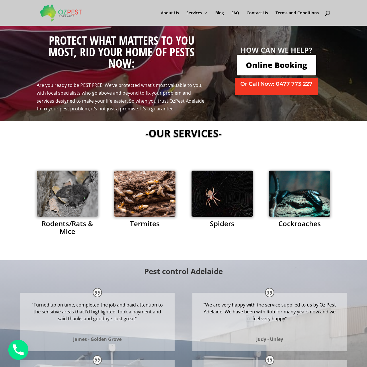 Client - Adelaide Pest Control Services