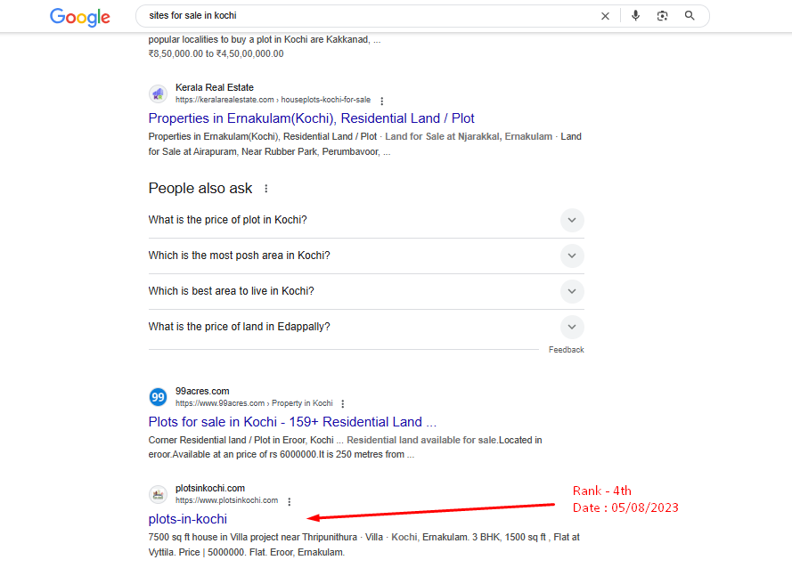 Client - Plots in Kochi
