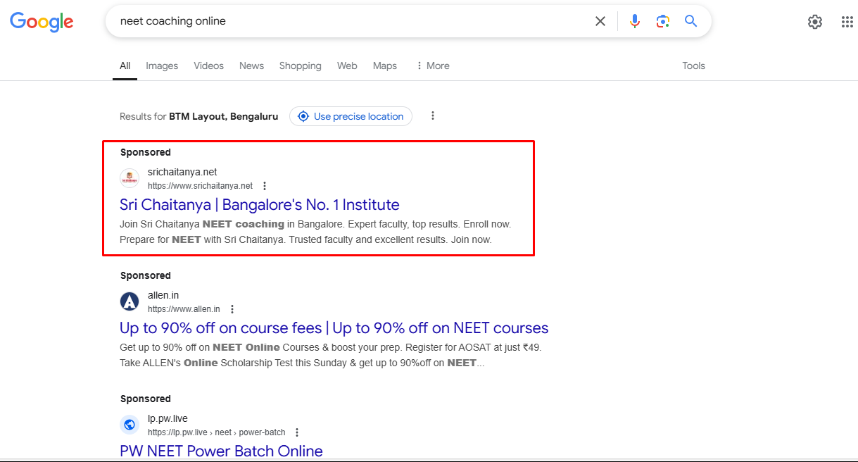 Client - Shri Chaitanya